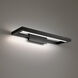 View LED 20 inch Black Bath Vanity & Wall Light in 3500K, dweLED