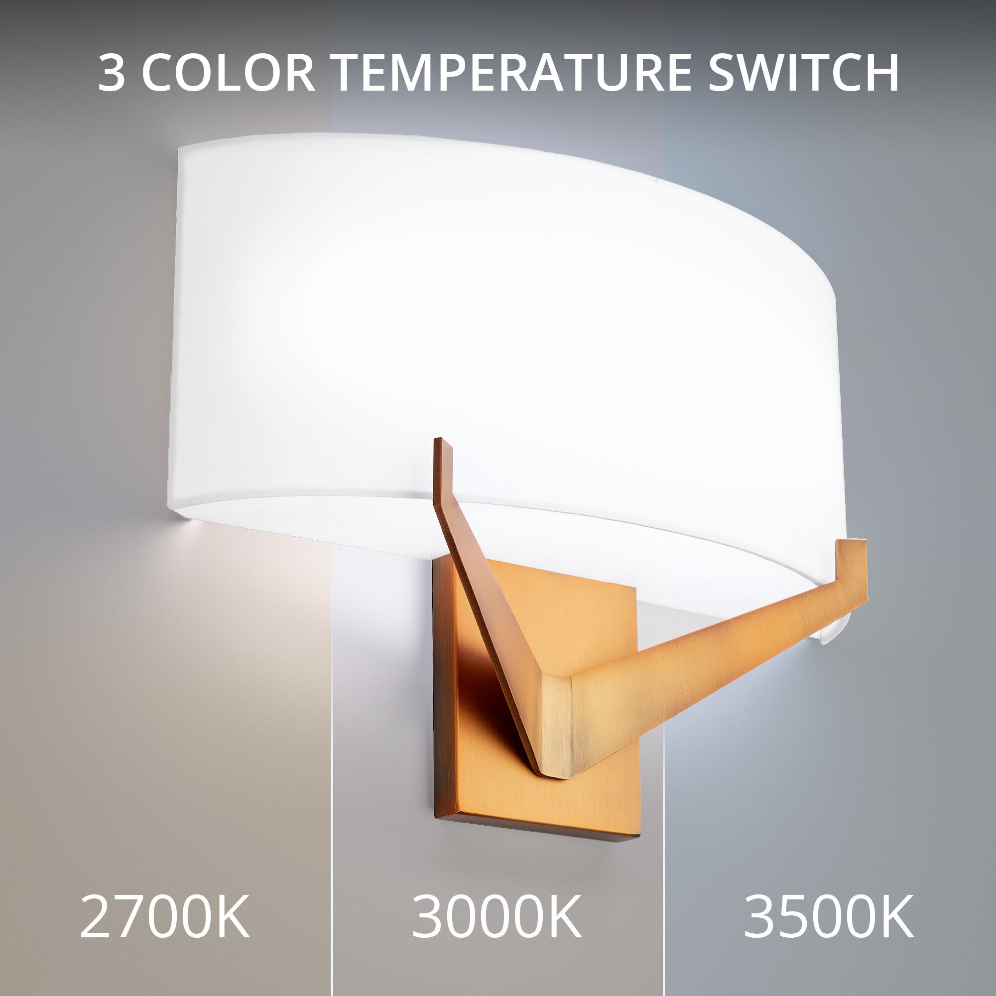 Fitzgerald LED 4 inch Aged Brass ADA Wall Sconce Wall Light in 2700K, dweLED