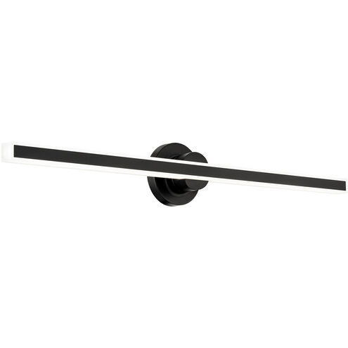 Bastone LED 36 inch Black Bath Vanity & Wall Light in 3500K, dweLED