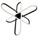 Valerius LED 21 inch Black Pendant Ceiling Light, dweLED
