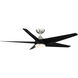 Viper 60 inch Brushed Nickel Matte Black with Matte Black Blades Downrod Ceiling Fans, Smart Fan