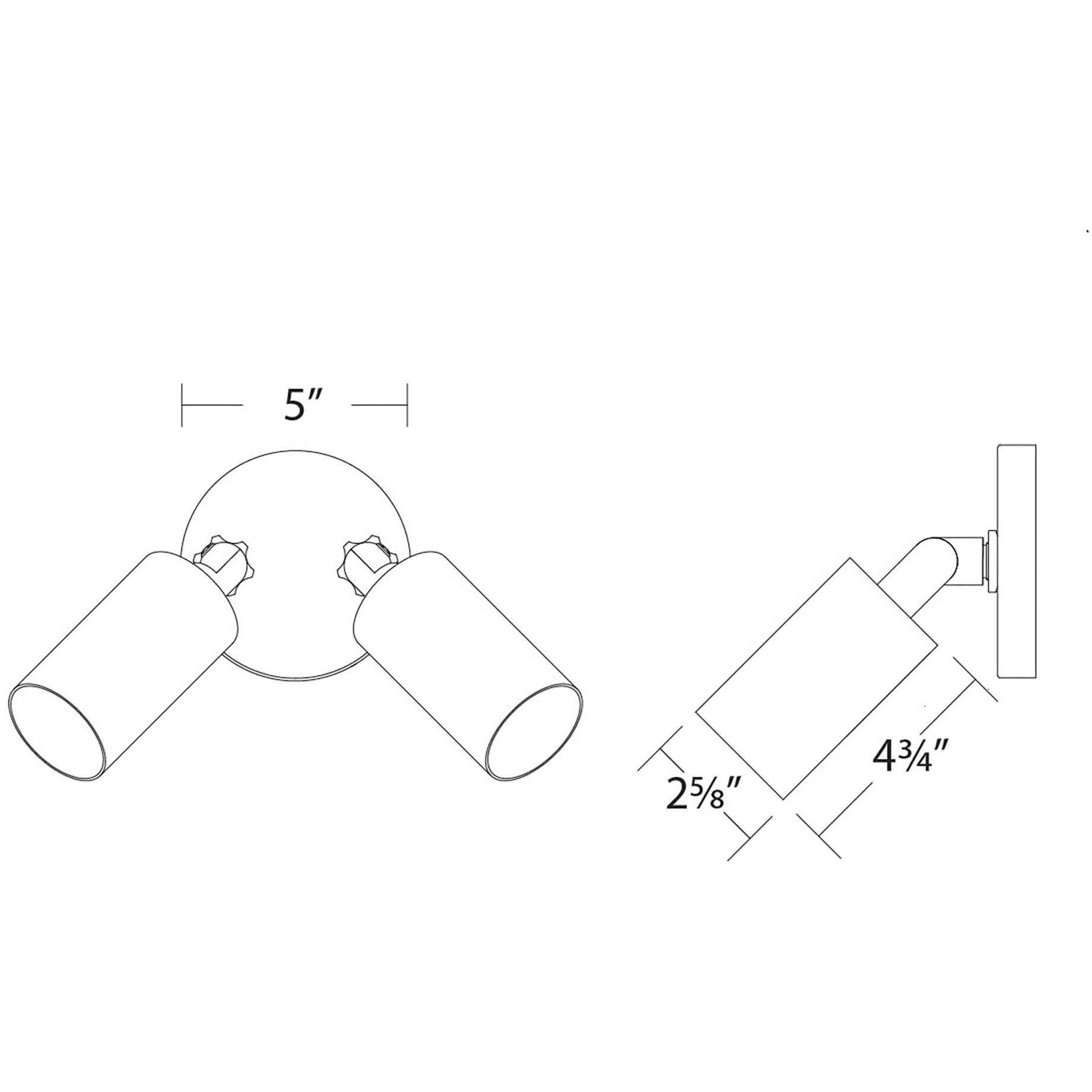Cylinder LED 5.06 inch White Outdoor Wall Lighting, WAC Limited