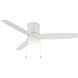 Atlantis 52 inch Matte White Flush Mount Ceiling Fans, WAC Fans Limited