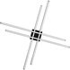 Parallax LED 42 inch Black Flush Mount Ceiling Light, dweLED