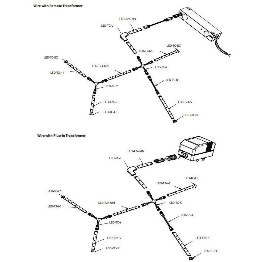 InvisiLED White 3000K 12 inch Tape Light