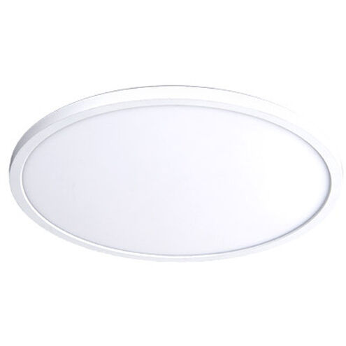 Round LED 7 inch White Flush Mount Ceiling Light in 3000K