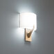 Fitzgerald Wall Sconce Wall Light in 3000K, Aged Brass, dweLED