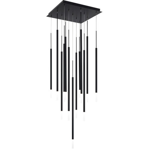 Viggo LED 2 inch Black Multi-Light Pendant Ceiling Light, dweLED