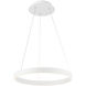 Sirius 1 Light 18.13 inch White Pendant Ceiling Light, dweLED