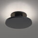 Twist-N-Lite LED 8 inch Black Semi-Flush Mount Ceiling Light, WAC Limited