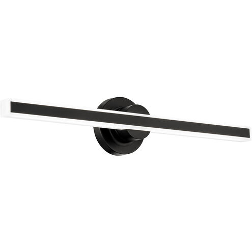 Bastone LED 26 inch Black Bath Vanity & Wall Light in 3000K, dweLED