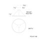 Sirius LED 48 inch White Pendant Ceiling Light, dweLED