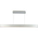 Volo LED 1.5 inch Brushed Aluminum Pendant Ceiling Light, dweLED