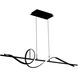 Corkscrew Linear Pendant Ceiling Light in 3500K, dweLED