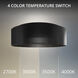 Grille LED 18 inch Black Flush Mount Ceiling Light in 4000K, dweLED