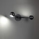 Duplex 5 inch Black Reading Light Portable Light