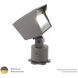 Tyler Solid Brass Coated in Bronze 14.5 watt LED Spot and Flood Lighting in Bronzed Brass, Wall Wash, WAC Landscape