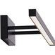 Parallax LED 24 inch Black Bath Vanity & Wall Light in 2700K, dweLED