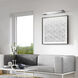 Lune 18 watt 27 inch Brushed Aluminum Picture Light Wall Light in 27in, dweLED