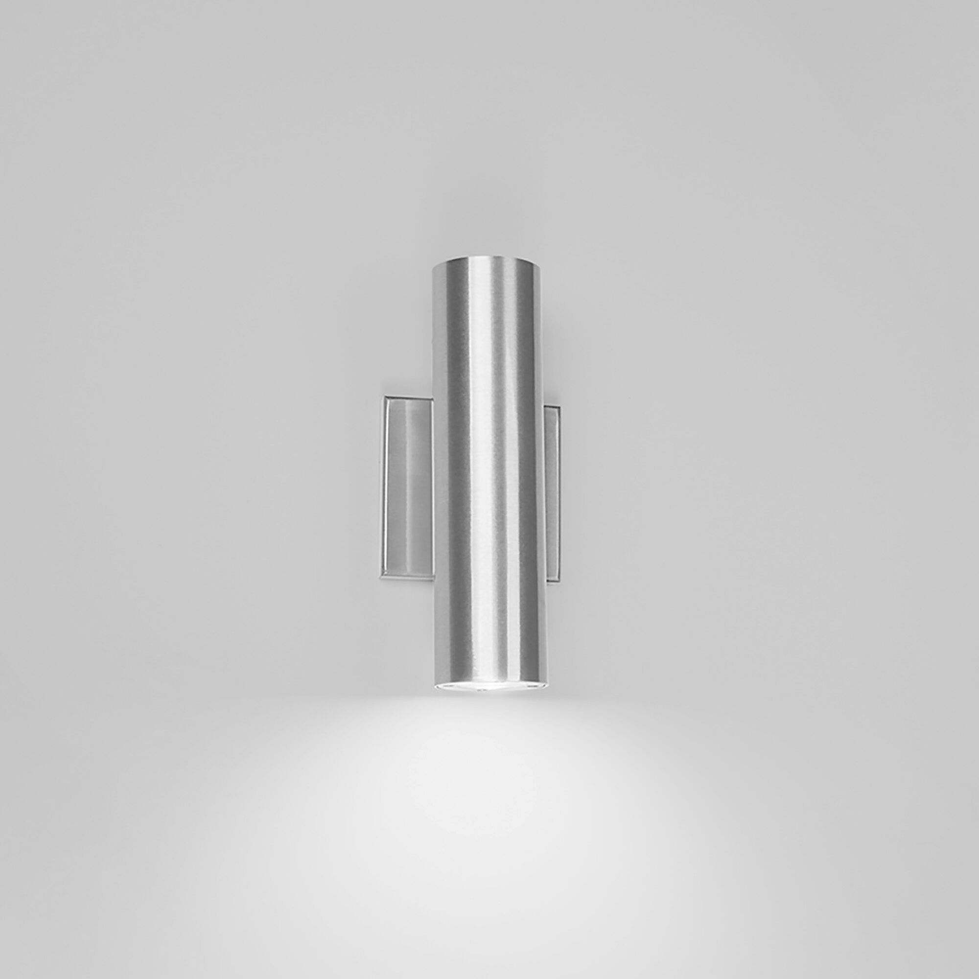 Caliber LED 10 inch Brushed Aluminum Outdoor Wall Light, dweLED