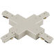 J Track 120 Brushed Nickel Track Component Ceiling Light