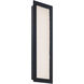Wavelet LED 20 inch Black Outdoor Wall Light in 4000K, dweLED