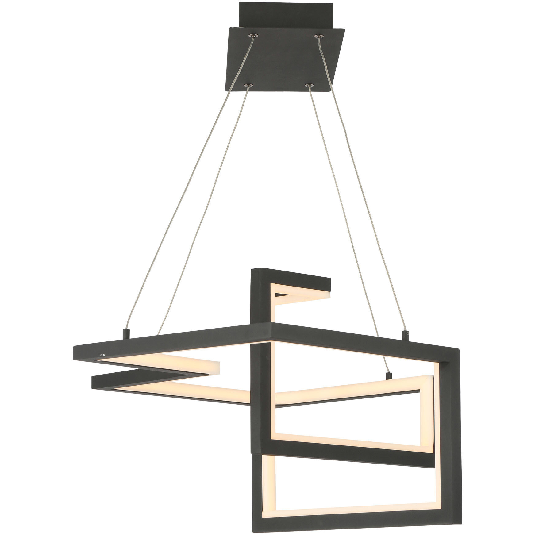 Minecraft LED 23.25 inch Black Pendant Ceiling Light, dweLED