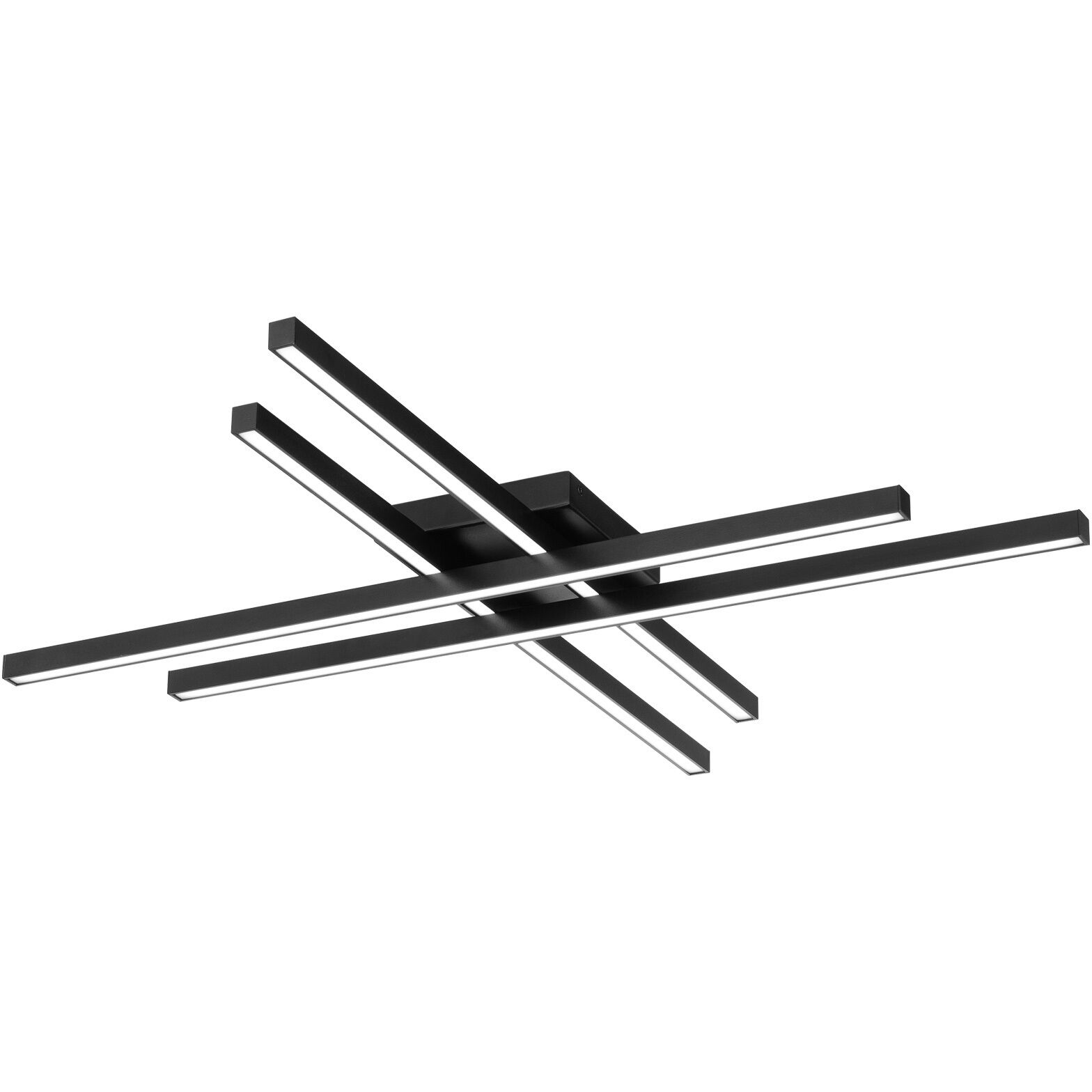 Parallax LED 32 inch Black Flush Mount Ceiling Light dweLED
