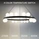Carousel LED 28 inch Black Chandelier Ceiling Light in 3000K, dweLED