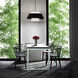 Rockabilly LED 26 inch Black Pendant Ceiling Light, dweLED
