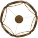 Solitaire LED 26.63 inch Aged Brass Chandelier Ceiling Light, dweLED
