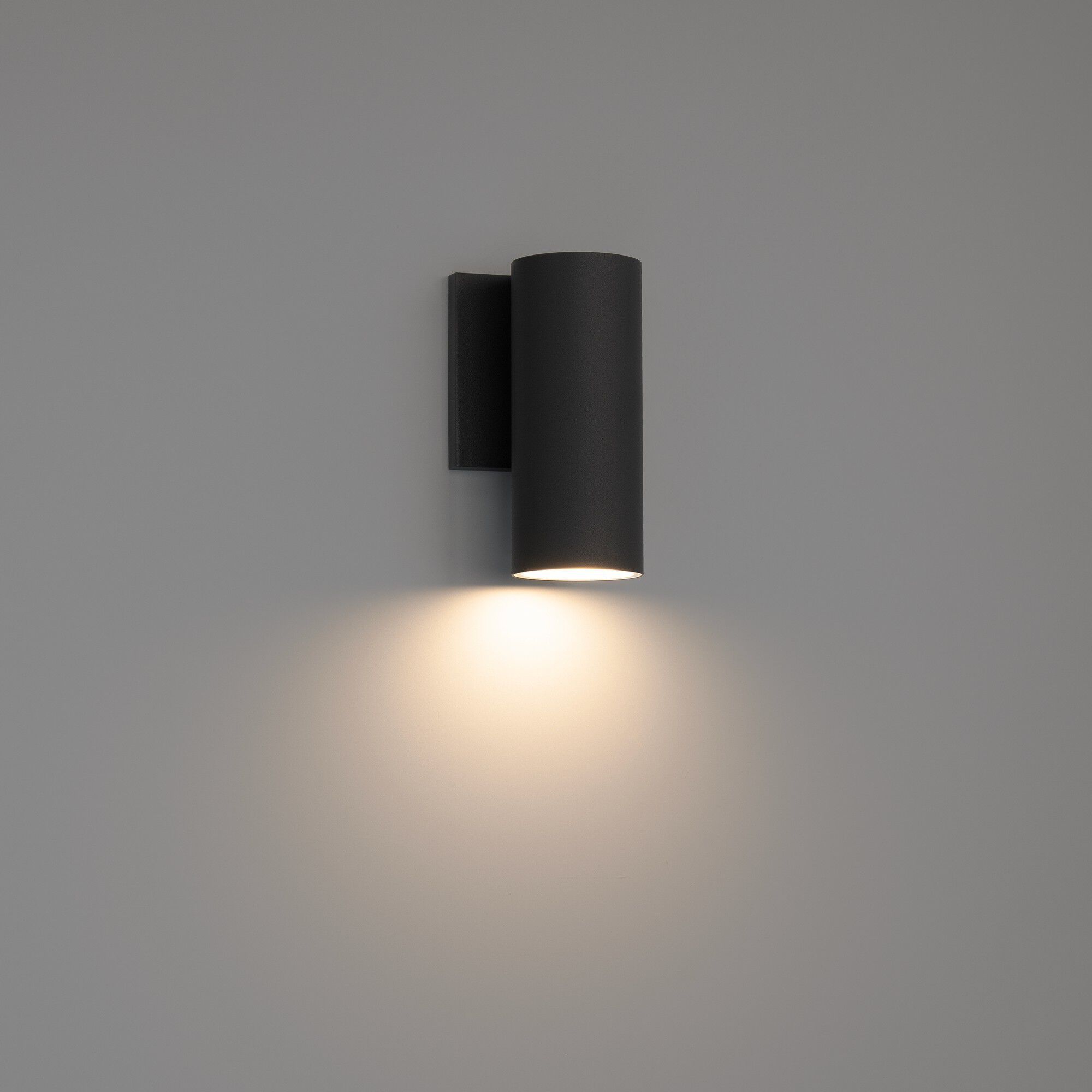 Cylinder LED 7.13 inch Black Outdoor Wall Lighting in 2700-3000-3500-4000-5000K, WAC Limited