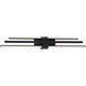 Melody LED 32 inch Black Bath Vanity & Wall Light, dweLED