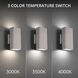 Edgey 2 Light 10 inch Brushed Aluminum Outdoor Wall Light in 4000K
