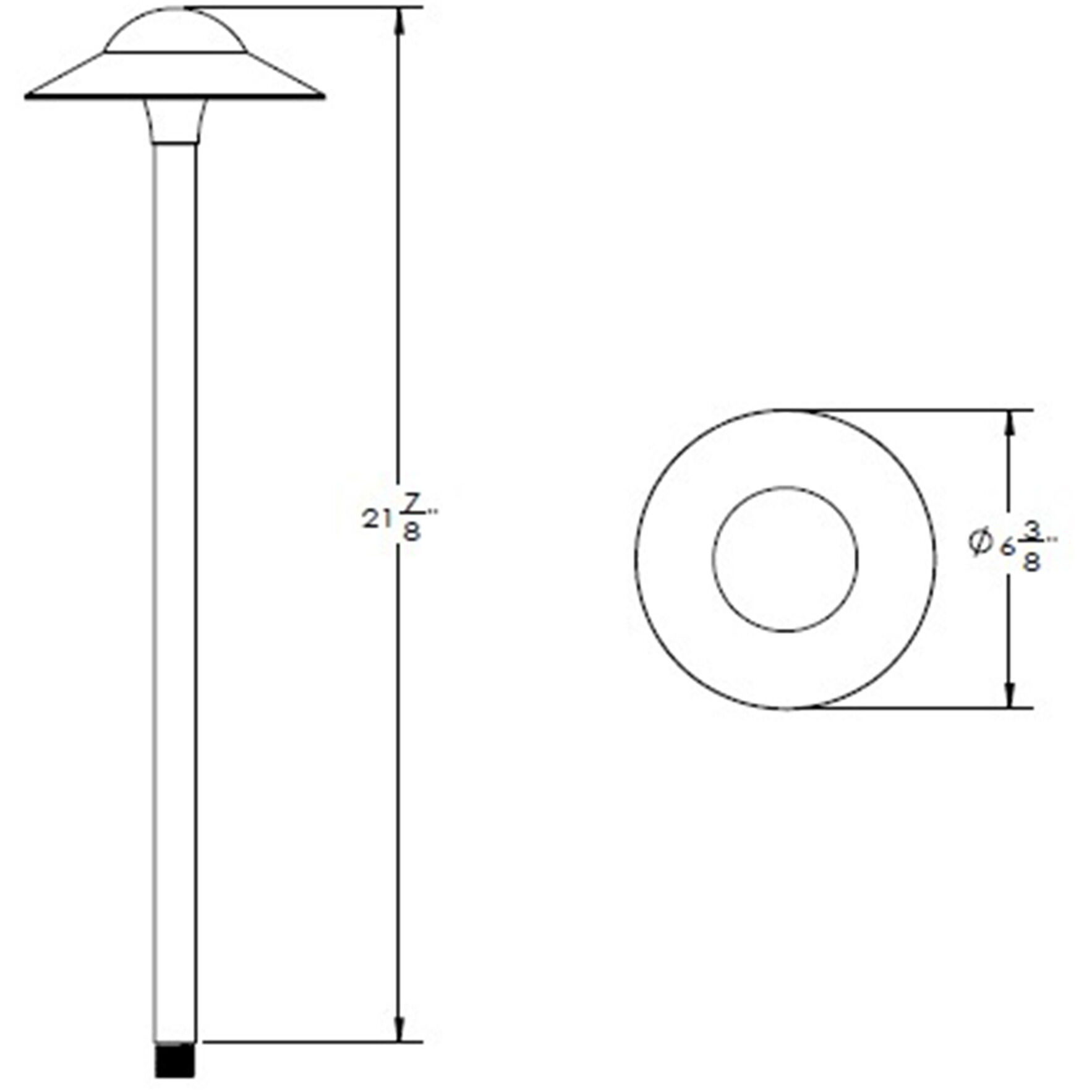 Canopy 12 6.5 watt Bronze Path Lighting in 2700K, Path and Area Light, WAC Landscape