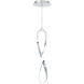 Marise 1 Light 0.88 inch Chrome Mini Pendant Ceiling Light, dweLED