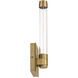 Jedi Wall Sconce Wall Light in Aged Brass, dweLED