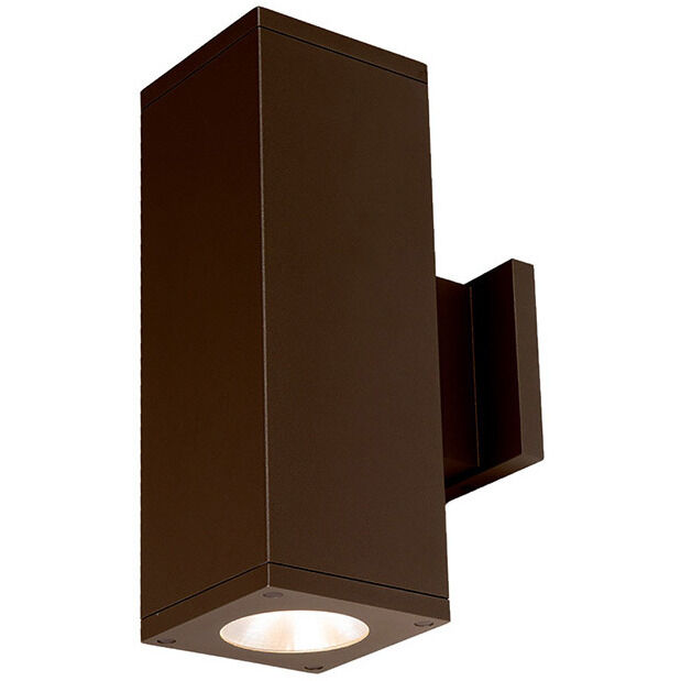 Cube Arch LED 4.5 inch Bronze Sconce Wall Light in Flood, 90, 3000K, Away From Wall