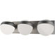 Tripoli LED 20 inch Brushed Nickel Bath Vanity & Wall Light in 3500K, dweLED