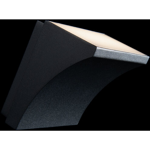 Cornice Wall Sconce Wall Light in 3500K, Black, dweLED