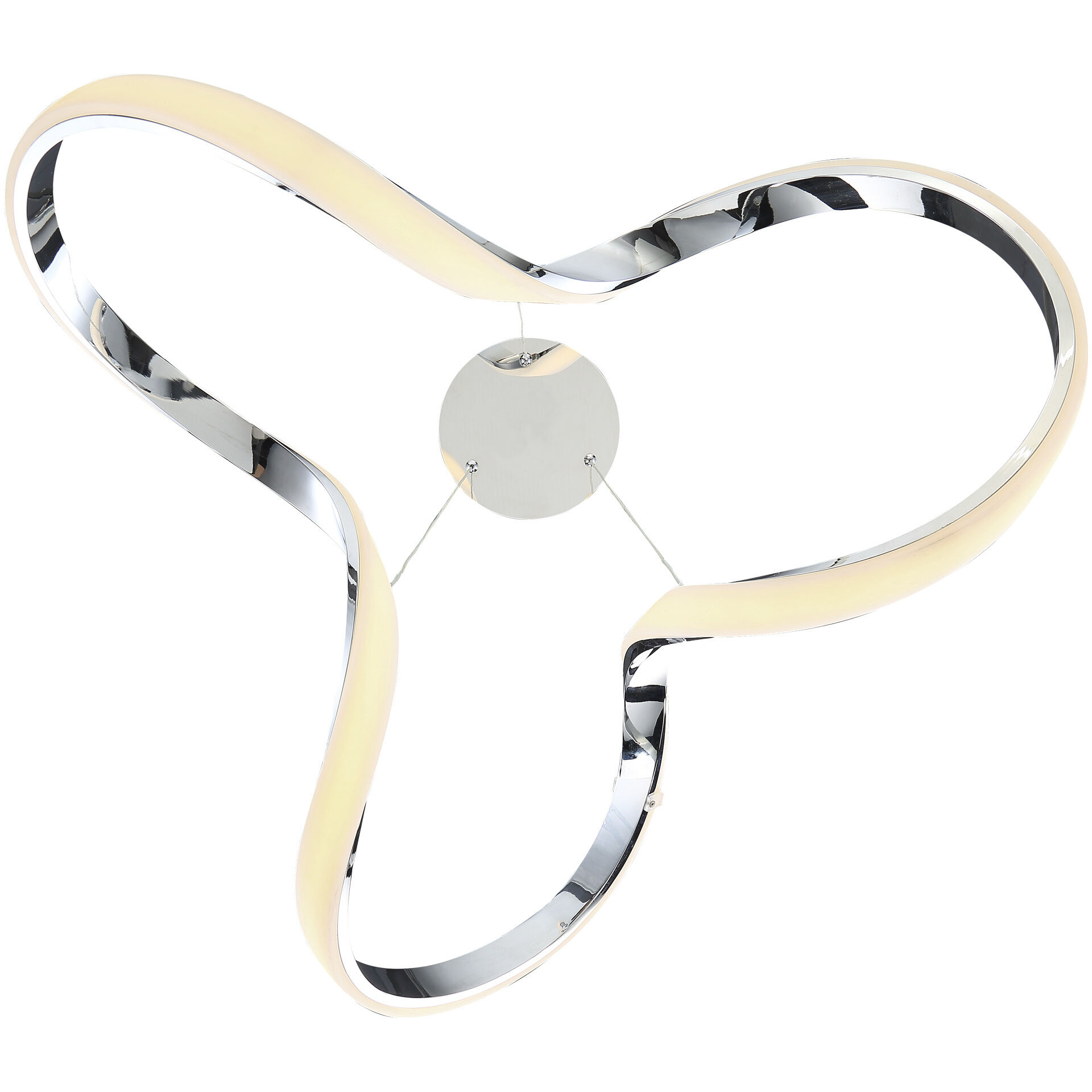 Vornado LED 22 inch Chrome Pendant Ceiling Light, dweLED