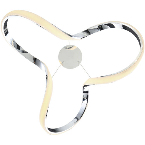 Vornado LED 22 inch Chrome Pendant Ceiling Light, dweLED