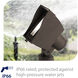 Adjustable Wall Wash Bronze Low Voltage Wall Wash in 2700K Warm LED, WAC Landscape