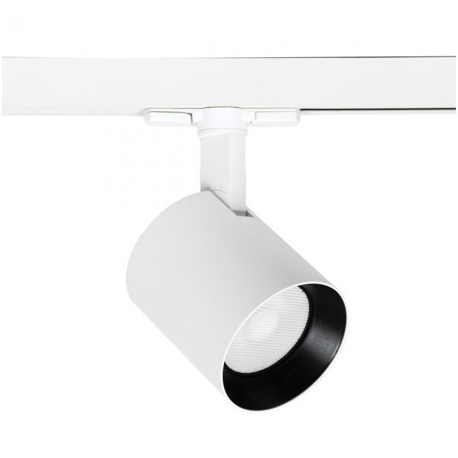 Lucio 1 Light 120 White Track Head Ceiling Light in Spot, 90, 3000K