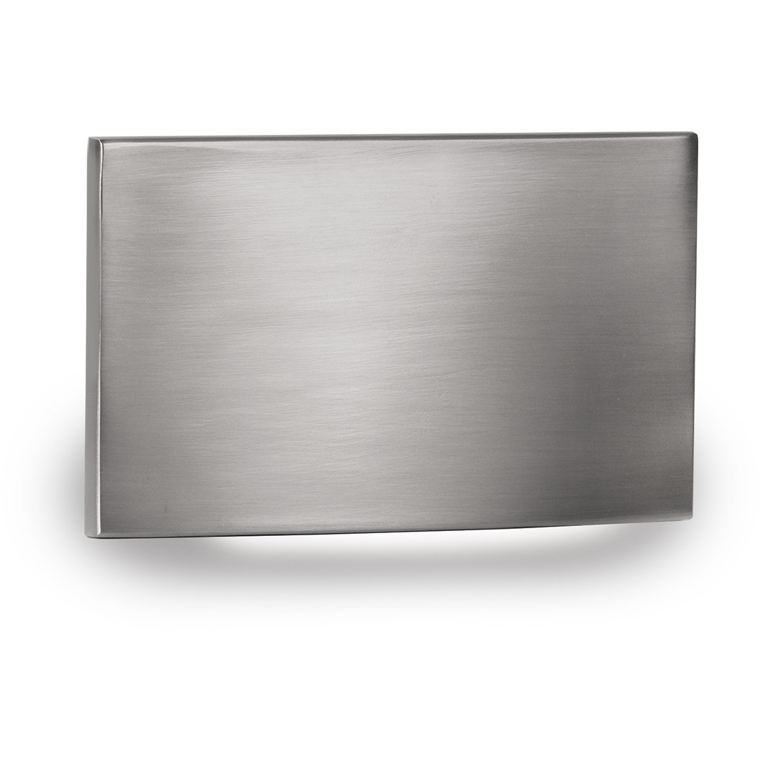 LEDme Step and Wall Lights 277 3 watt Brushed Nickel Step Light in White