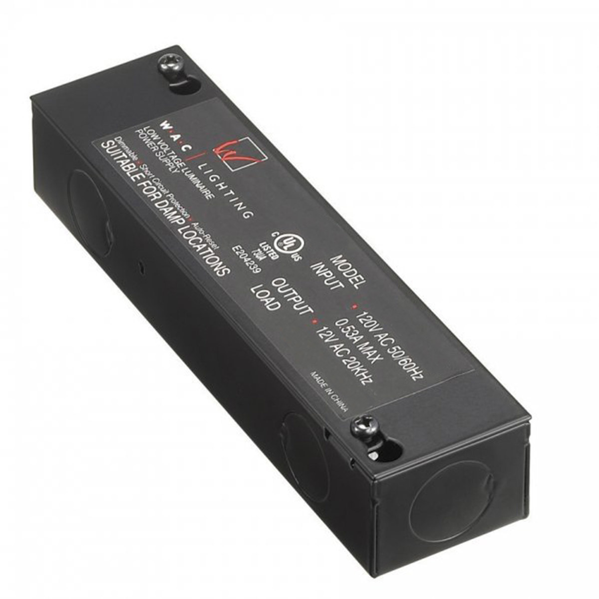 Black lighting board L S セット 1/fspace WAC Lighting EN-1260-RB-AR Power Supply Black Transformer