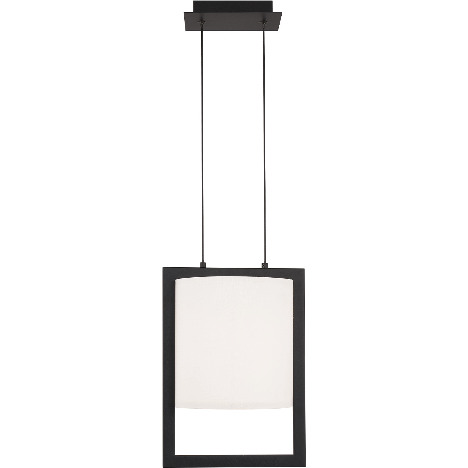 Park Avenue LED 9.13 inch Black Pendant Ceiling Light, dweLED
