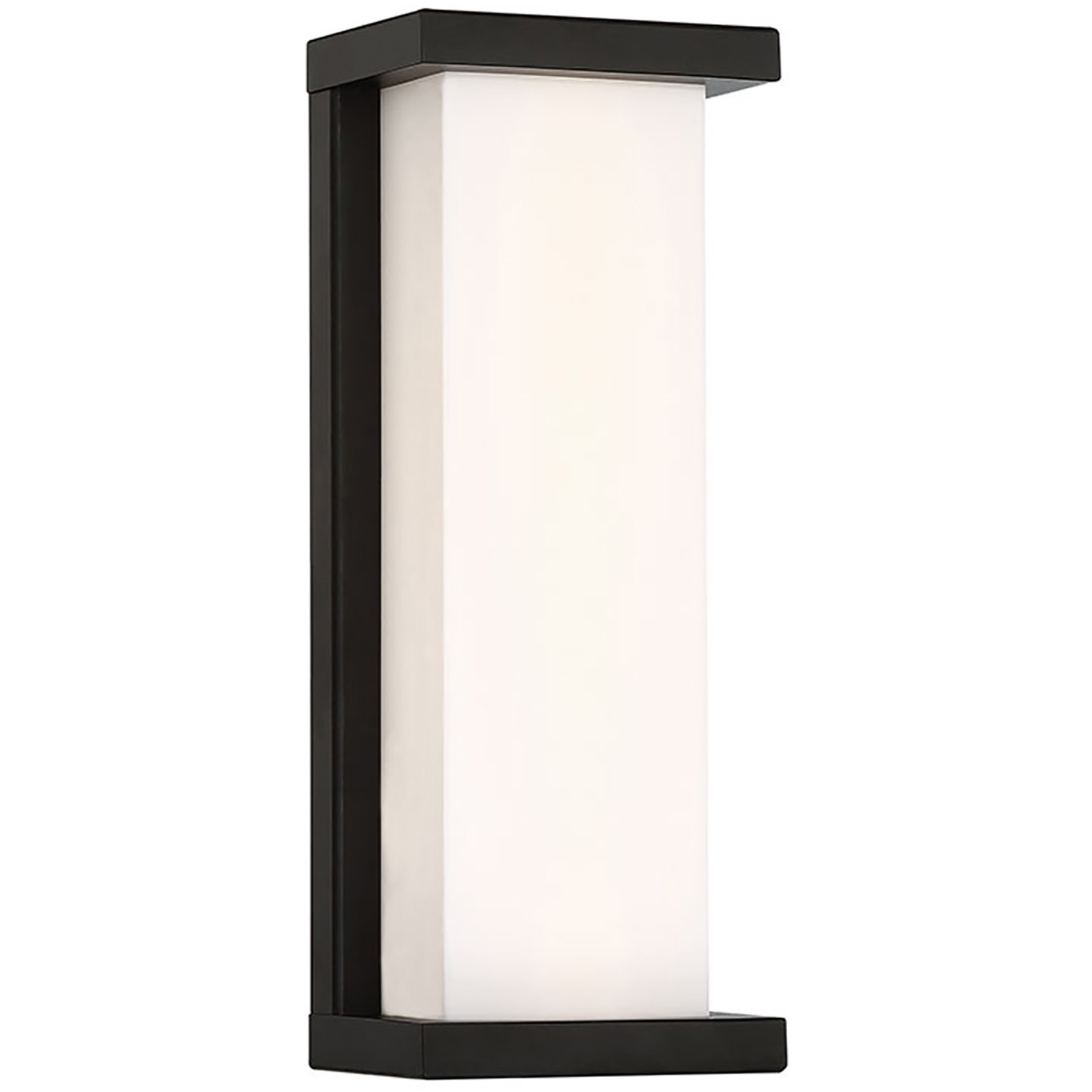 Case LED 14 inch Black Outdoor Wall Light, dweLED