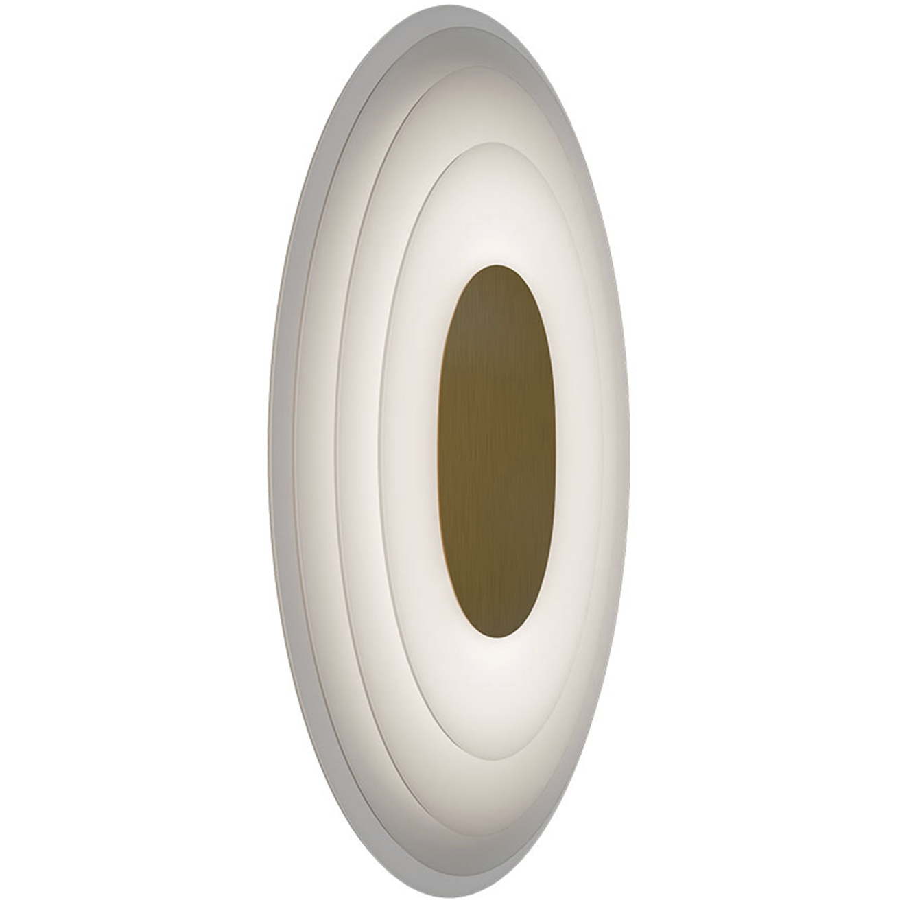 Orbix Wall Sconce Wall Light in 3000K, Aged Brass, dweLED