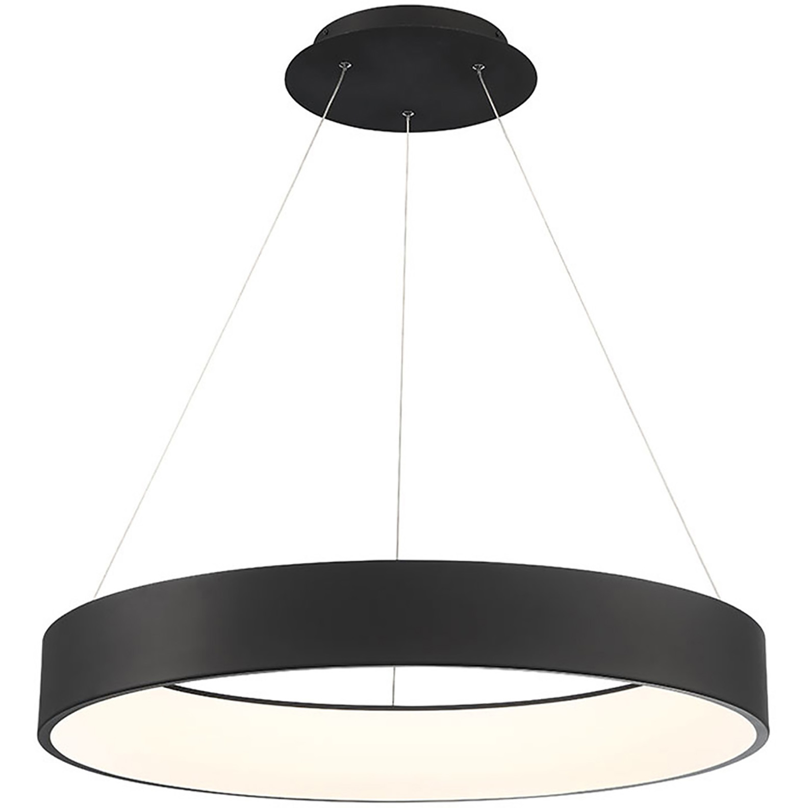 WAC Lighting PD-33732-BK Corso LED 32 inch Black Pendant Ceiling Light in  32in, dweLED